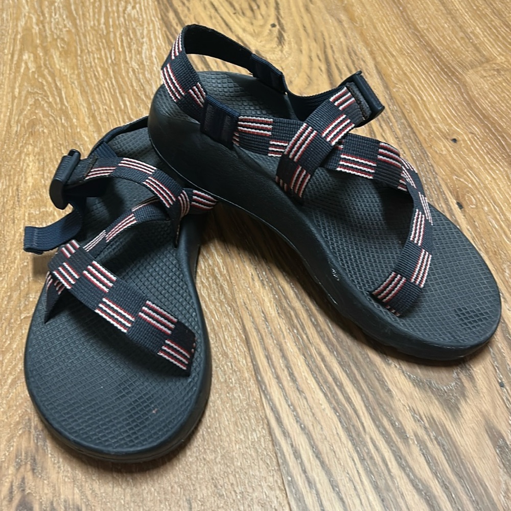 Chaco Men’s Sandals - Black and Blue/Red